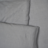 Комплект постільної білизни Twins Muslin, 3 предмети, сірий (3031-TM-10) - Pampik - 2