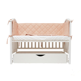 Бампер Twins Premium, стьобаний, 360х30 см, бежевий (2027-P200-02NEW - Pampik - 2