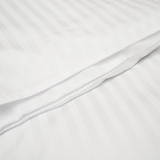 Комплект постільної білизни Twins Striped Satin, 3 предмети, білий (3055-TSS-01) - Pampik - 2