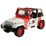 Машина металева Jada Парк Юрського періоду Джип Вранглер (1992), 1:24, білий з червоним (253253005) - Pampik