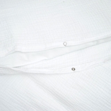 Комплект постільної білизни Twins Muslin, 3 предмети, білий (3031-TM-01) - Pampik - 4