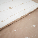 Комплект постільної білизни Twins Eco Stars, 3 предмети, біло-бежевий (3090-TK-02) - Pampik - 4