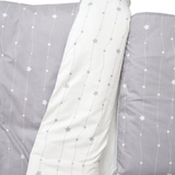 Комплект постільної білизни Twins Eco Stars, 3 предмети, біло-сірий (3090-TK-10) - Pampik - 3