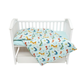 Комплект постельного белья Twins Comfort Soft Динозаврик, фланель, 3 предмета, мятный (3010-TS-14D) - Pampik