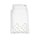 Комплект постільної білизни Twins Ромашка, сатин, 3 предмети, білий (3056-TR01) - Pampik