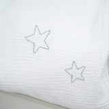 Комплект постільної білизни Twins Muslin, 3 предмети, білий (3031-TM-01) - Pampik - 5