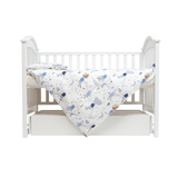 Комплект постільної білизни Twins Comfort Soft Rabbits, фланель, 3 предмети, блакитний (3010-TS-04R) - Pampik - 2