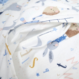 Комплект постільної білизни Twins Comfort Soft Rabbits, фланель, 3 предмети, блакитний (3010-TS-04R) - Pampik - 3