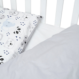 Комплект постельного белья Twins Zoo, 120х90 см, 4 предмета, голубой (3022-TZ-04) - Pampik - 3