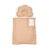 Набір в коляску Twins Колоски: плед, ортопедична подушка, простирадло, бежевий (1499-TMХБ-20Kol) - Pampik