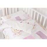 Комплект постельного белья Twins Dolce Друзья зайчики, 3 предмета, розовый (3060-D-002) - Pampik - 2