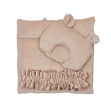 Набір Twins Ego: плед, подушка та резинка, бежевий (1497-НТЕ-02) - Pampik - 2