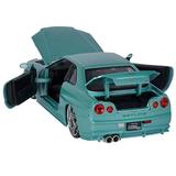 Машина металева Jada Форсаж Ніссан Скайлайн (2002), 1:24, бірюзовий (253203066) - Pampik - 3