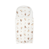 Набір в коляску Twins Bear Автомобілі: плед, подушка, простирадло на резинці, муслін, молочний (1489-TMB-1012) - Pampik