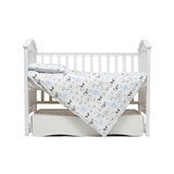 Комплект постельного белья Twins Zoo, 120х90 см, 4 предмета, голубой (3022-TZ-04) - Pampik - 2