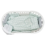 Постельный комплект Twins Dolce Limited Птички, 8 эл., мятный (4060-DL-406) - Pampik