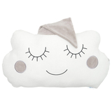 Бампер-подушка Twins Облачко мальчик, белый с серым (7024-TCB-0110) - Pampik