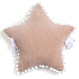 Бампер-подушка Twins Звездочка Маршмелоу, велюр, 37х37 см, латте (2020-BTZM-201) - Pampik - 2