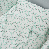 Постельный комплект Twins Dolce Limited Птички, 8 эл., мятный (4060-DL-406) - Pampik - 2