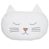 Бампер-подушка Twins Котик, велюр, 50х30 см, белый (7099-BPC-01) - Pampik