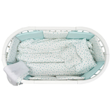 Постельный комплект Twins Dolce Limited Сердечка, 8 эл., мятный (4060-DL-402) - Pampik