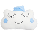 Бампер-подушка Twins Облачко мальчик, белый с голубым (7024-TCB-04) - Pampik