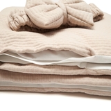 Конверт-плед Twins Cotton New, зі зйомним наповненням, 90х90 см, бежевий (9026-TCN-02) - Pampik - 3