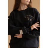 Свитшот Twins утепленный с вышивкой, р.L, black, черный (W-202-ST-L-13) - Pampik - 4