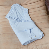 Конверт-плед на виписку Twins Softie, інтерлок, 90x90 см, блакитний (9015-TSF-04) - Pampik - 7