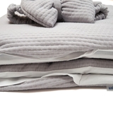 Конверт-плед Twins Cotton New, зі зйомним наповненням, 90х90 см, сірий (9026-TCN-10) - Pampik - 3