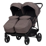 Прогулянкова коляска для двійні Euro-Cart Doblo 2024 Taupe (EGDOB24-25) - Pampik