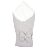 Конверт-плед Twins Cotton New, зі зйомним наповненням, 90х90 см, сірий (9026-TCN-10) - Pampik