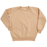 Світшот Twins утеплений з вишивкою, р.M, beige, бежевий (W-202-ST-M-02) - Pampik