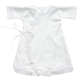 Набір для хрещення Twins: крижма 90x90 см і сукня р.56, сатин, білий (1407-NXD-56-01) - Pampik - 2