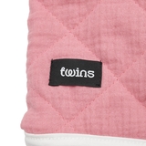 Конверт Twins Geometry, муслін стьобаний, 0-6 міс., Peony рожевий (9017-TGM-08) - Pampik - 4