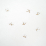 Крыжма-плед Twins Ласточки, флис, 100x100 см, белый (1408-КТLF100V01) - Pampik - 3