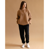 Свитшот Twins утепленный с вышивкой, р.M, Caramel, коричневый (W-202-ST-M-07) - Pampik - 3