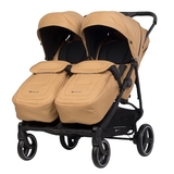 Прогулочная коляска для двойни Euro-Cart Doblo 2024 Camel (EGDOB24-03) - Pampik