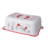 Подножка Maltex Family 2K, белый с красным (5948_60) - Pampik