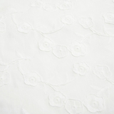 Крижма-плед Twins Pure Flower, батистова з перлинами, 100x100 см, білий (1402-КТP-100/100-202F) - Pampik - 2