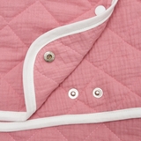 Конверт Twins Geometry, муслін стьобаний, 0-6 міс., Peony рожевий (9017-TGM-08) - Pampik - 3