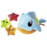 Іграшка для ванни Simba Голодна рибка з морськими зірками, 15 см (4010070) - Pampik - 2
