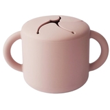 Силиконовая кружка для снеков Mushie Blush, пудровый (000327) - Pampik