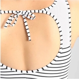 Купальник цільний Cache Coeur Brittany UPF50+, р.38, білий в полоску (180ВМ/23790) - Pampik - 3