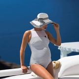 Купальник цільний Cache Coeur Brittany UPF50+, р.38, білий в полоску (180ВМ/23790) - Pampik - 6