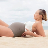 Купальник цільний Cache Coeur Eden UPF50+, р.44, бежевий (144BM/10769) - Pampik - 5