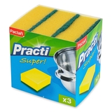 Губка кухонна Paclan Practi, 3 шт. - Pampik