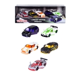 Набір металевих машинок Majorette Лiмiтована серiя. Яскравий слiд, 7.5 см, 5 шт. (2054035) - Pampik