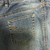 Джинси для вагітних Menonove звужені зі стразами, р.46, джинс, темно-блакитний (J12601/4512) - Pampik - 6