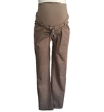 Штани для вагітних Menonove з трикотажним животом, пояс на гумці, р.46, хакі (J12124/4502) - Pampik - 3